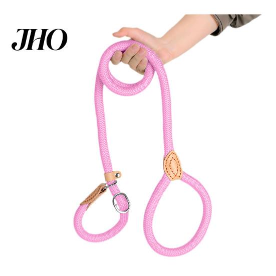 Heavy-duty Braided Rope Dog Harness Slip Leads for Dogs Heavy Duty Nylon Leash Pet Large Breeds Medium No Pull Training Walking Control Sturdy Lead