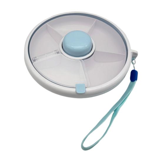 Вращающийся контейнер для закусок с крышкой, вращающийся набор, портативная коробка для конфет для детей, конфетный столик, тарелка для дыни, герметичная коробка для закусок для дома, офиса, школы, пикника