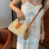 Niche Design Bag Women's New Summer Versatile High-end Shoulder Messenger Bag Portable Woven Straw Bag