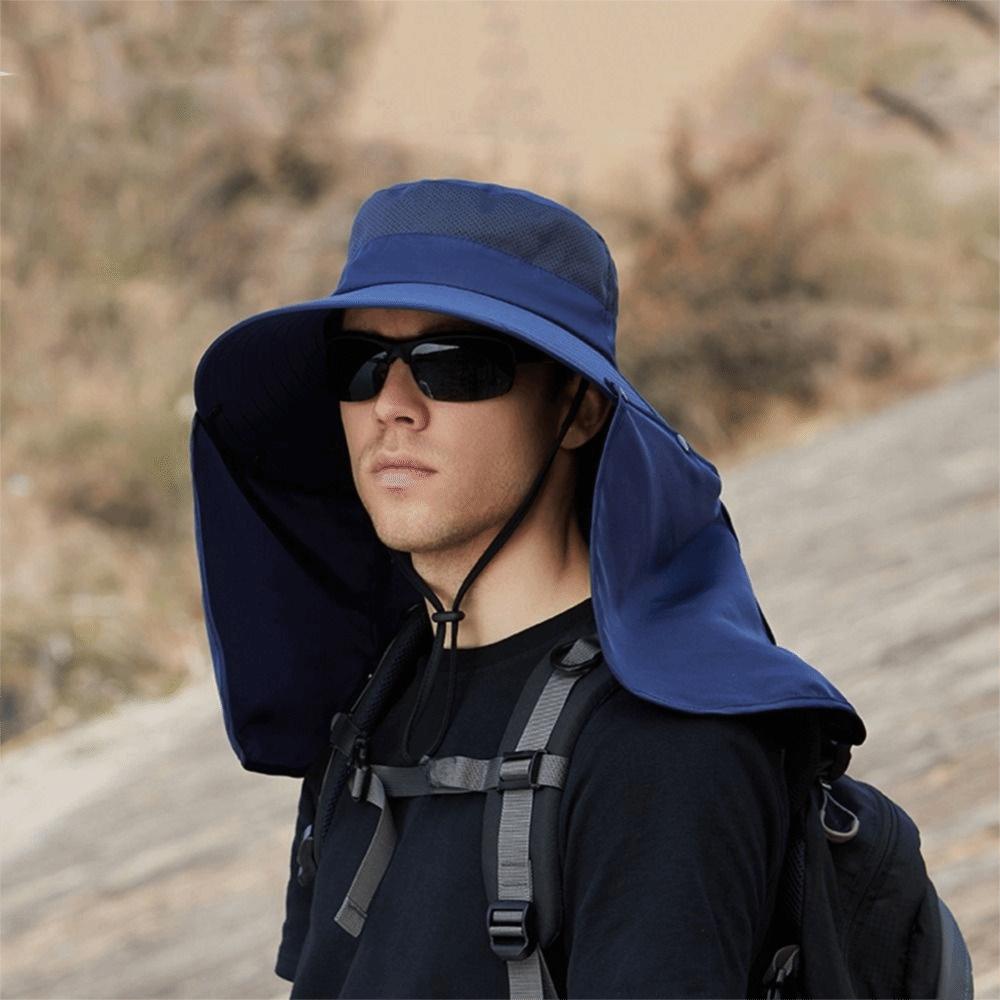 Cloth Women Visor Cap Big Brim Fisherman Hat Foldable Men Sun Hat Women