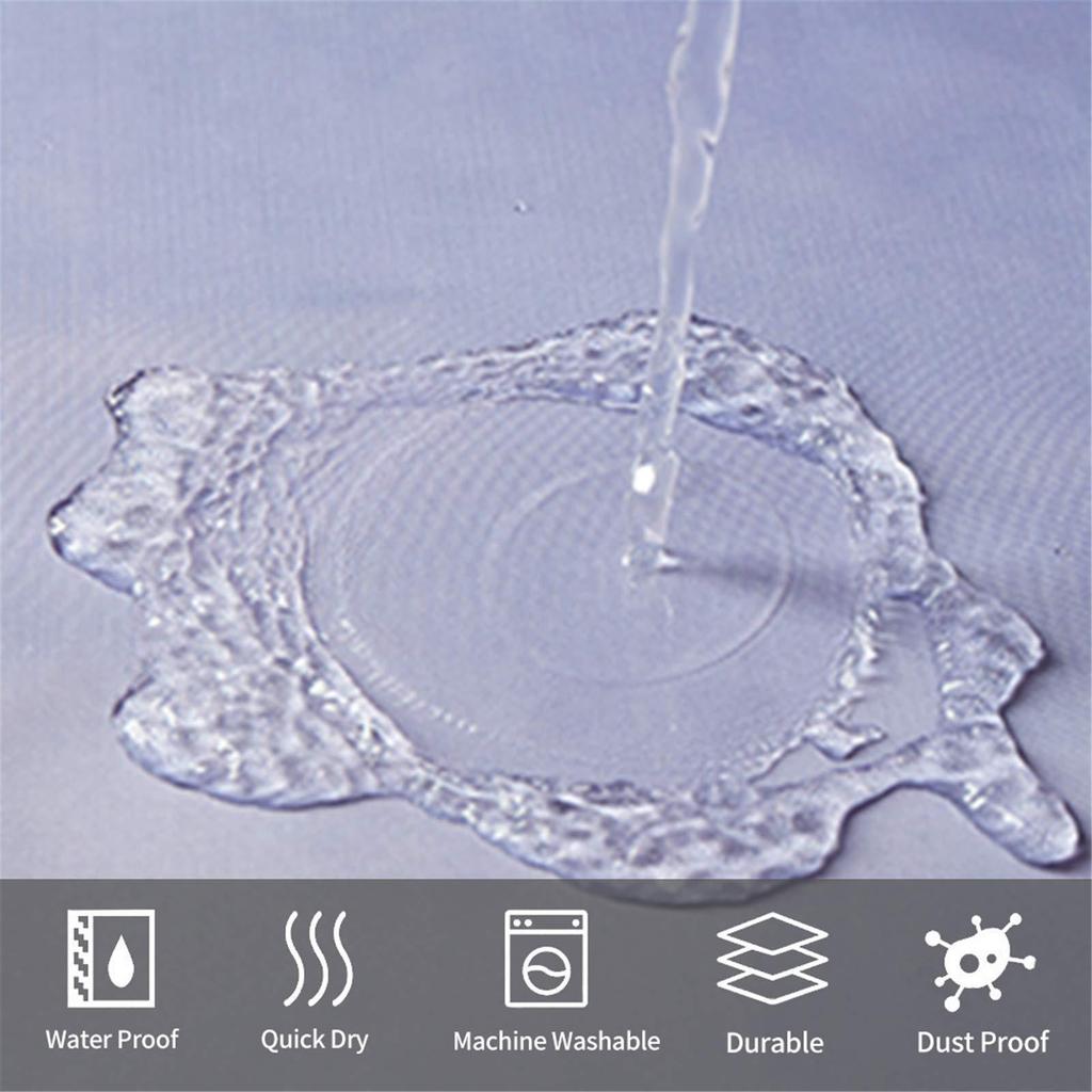 Gradual Change Digital Printing Shower Curtain, Waterproof Bathroom Curtain, Polyester Thickened Shower Cover Bathroom Curtain