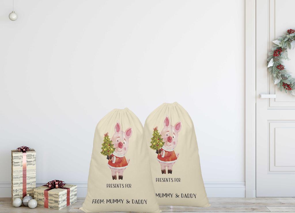 Printtoo 2 шт. Подарочный мешок Санты для детей, рождественские подарки, рождественский мешок, персонализированные сумки, большие 27x20 дюймов