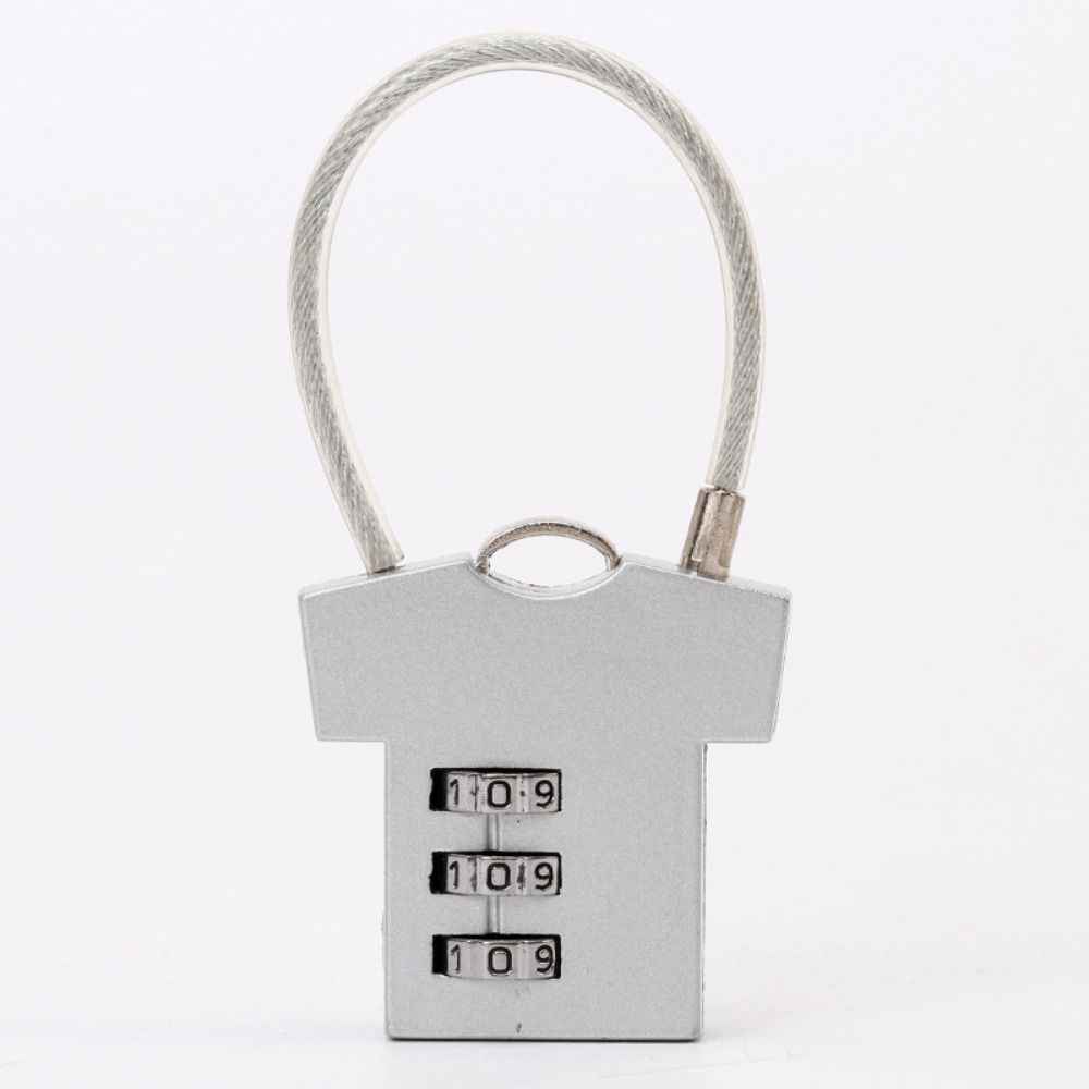 3 Digit Password Lock Steel Wire Suitcase Luggage Coded Lock Multifunctional Security Lock