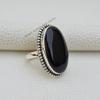 Natural Black Onyx Ring, Handmade Ring, 925 Sterling Silver Ring, Black Onyx Designer Ring, Gift for her, December Birthstone