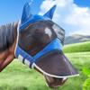 Защита лица лошади от комаров, сетчатая маска против глистов с носовой крышкой, конная маска для верховой езды, конное снаряжение