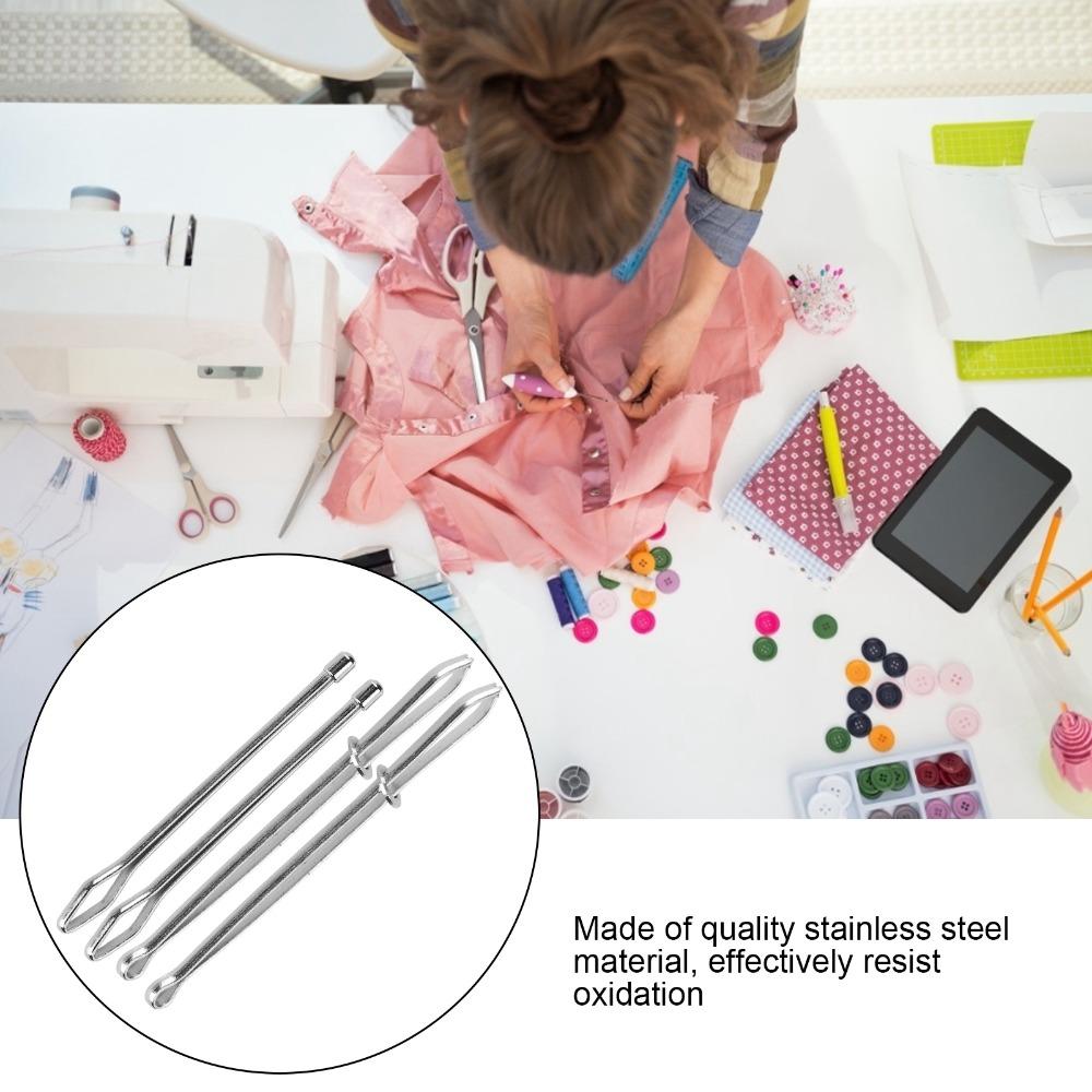 20Pcs Easy Quick Insert Drawstring Threader Metal Clip Sewing Tweezer Tool For Sweatpants