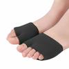 Foot Protection Pads, Foot Support, Cushioned Shock Absorption, Washable, Soft, Unisex Foot Care Support (Large (x 1), Black)