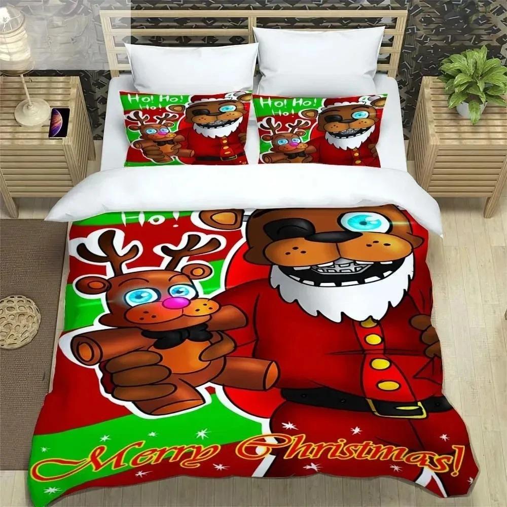 F-Five-Nights At Freddy´s FNAF Постельное белье Комплект постельного белья King Twin Double Boys Постельное белье из микрофибры или полиэстера Пододеяльник