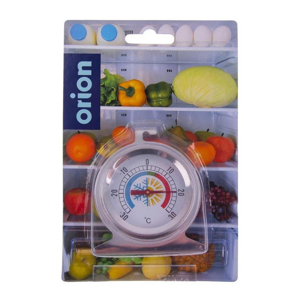 Steel refrigerator thermometer