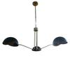 Brass Pendant Light with Three Arms Modern Ceiling Light for Kitchen Living Room Bathroom