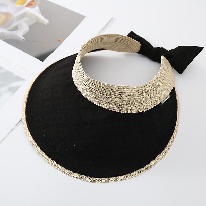 Солнцезащитная шляпа-цилиндр без верха женская защита от УФ-лучей для улицы ян летняя шляпа от солнца оптом 2025 новая шляпа с большими полями