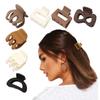 Frosted Going Out Versatile Hair Clip Accessory, Strong Hold Jaw Clip Big Non-slip Hair Clips For Women,Neutral Colors