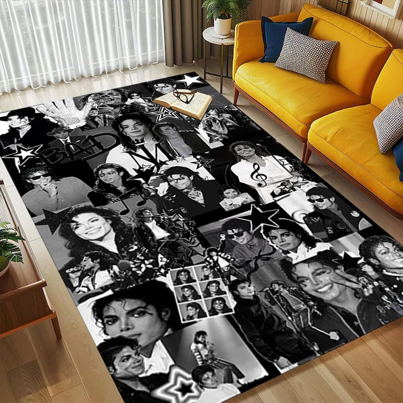 Michael Jackson Area Rug Carpet For Bedroom Game Playroom Living Room Nonslip Sofa Office Home Decor Doormat Christmas Gift C3171