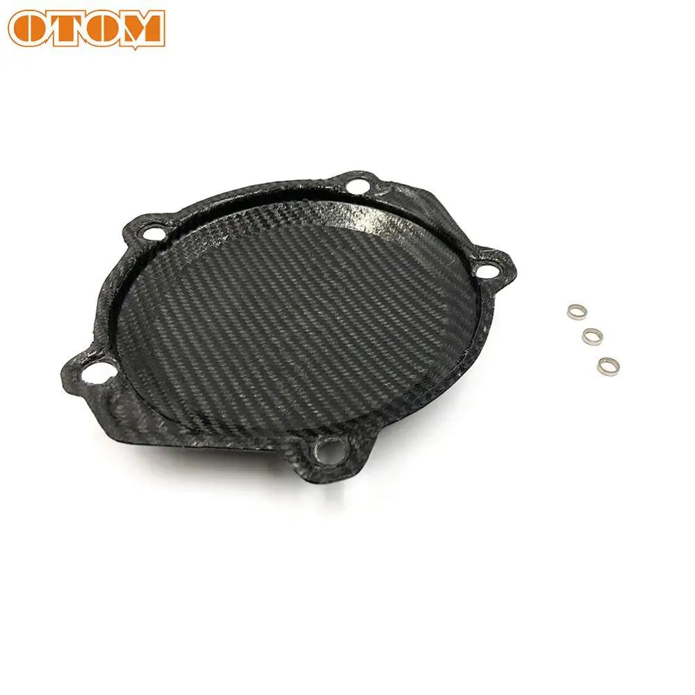 OTOM Мотоцикл Крышка зажигания и сцепления Углеродное волокно Защита картера двигателя Для Honda CRF250X 2009-2017 CRF250R CRF250R 2009-2017
