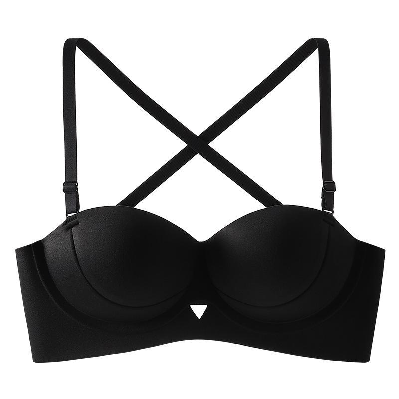 Backless Wireless Bra: Enhances Shape, Lifts, and Supports with Sexy Cross Design