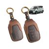 Genuine Leather Key Key Custom Accessory for the New Sienta with [TatkDIY] Case, Holder, (10 Series), Dress-Up Interior, Drop-Resistant (Black