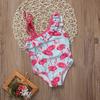 Baby Pudcoco Animal Pattern Bodysuit Baby Toddler Kids Baby Girl Swimwear Swimsuit Bathing Suit Swimming Beachwear 1-6 Years