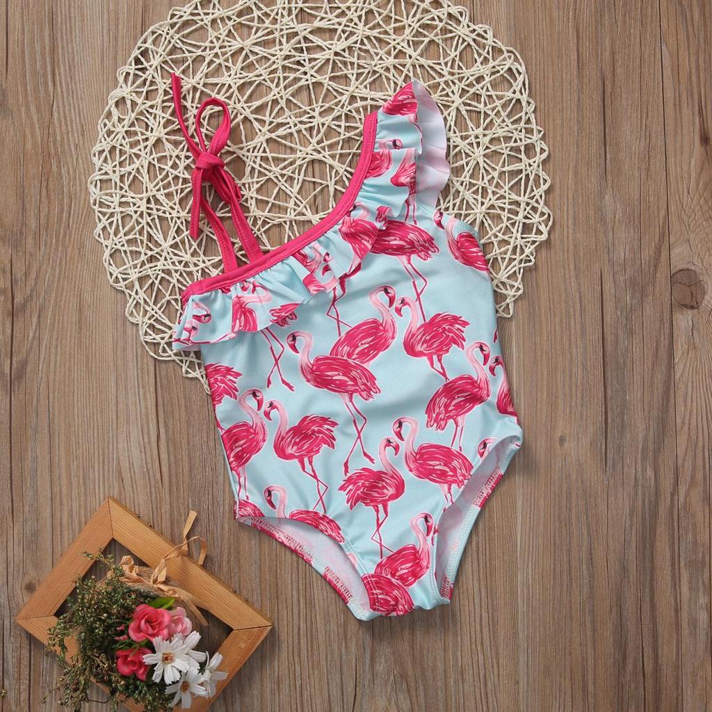 Baby Pudcoco Animal Pattern Bodysuit Baby Toddler Kids Baby Girl Swimwear Swimsuit Bathing Suit Swimming Beachwear 1-6 Years