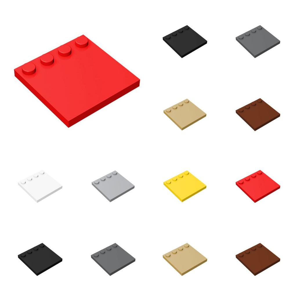 50 шт. 6179 Плитка Модифицированная 4 x 4 Шипа по Краю Кирпичная Коллекция оптом Модульная GBC Игрушка для Технических MOC 1 шт. Строительные Блоки