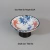 Китайская сине-белая фарфоровая тарелка для выпечки на высокой ножке - Маленький размер для фруктов, чая, закусок, орехов или подставки под чайник