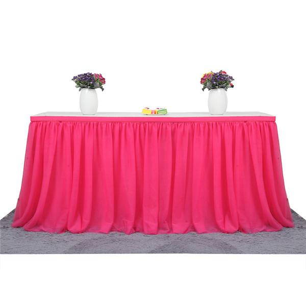 Скатерть-юбка-пачка Скатерть с рюшами для свадьбы, детского душа, крещения, дня рождения, декора на крестины