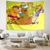 Scooby-Doo Print Tapestry, Backdrop, Easy Setup, Ideal for Bedroom, Office & Living Room, with Aesthetic Wall Hanging Decor.