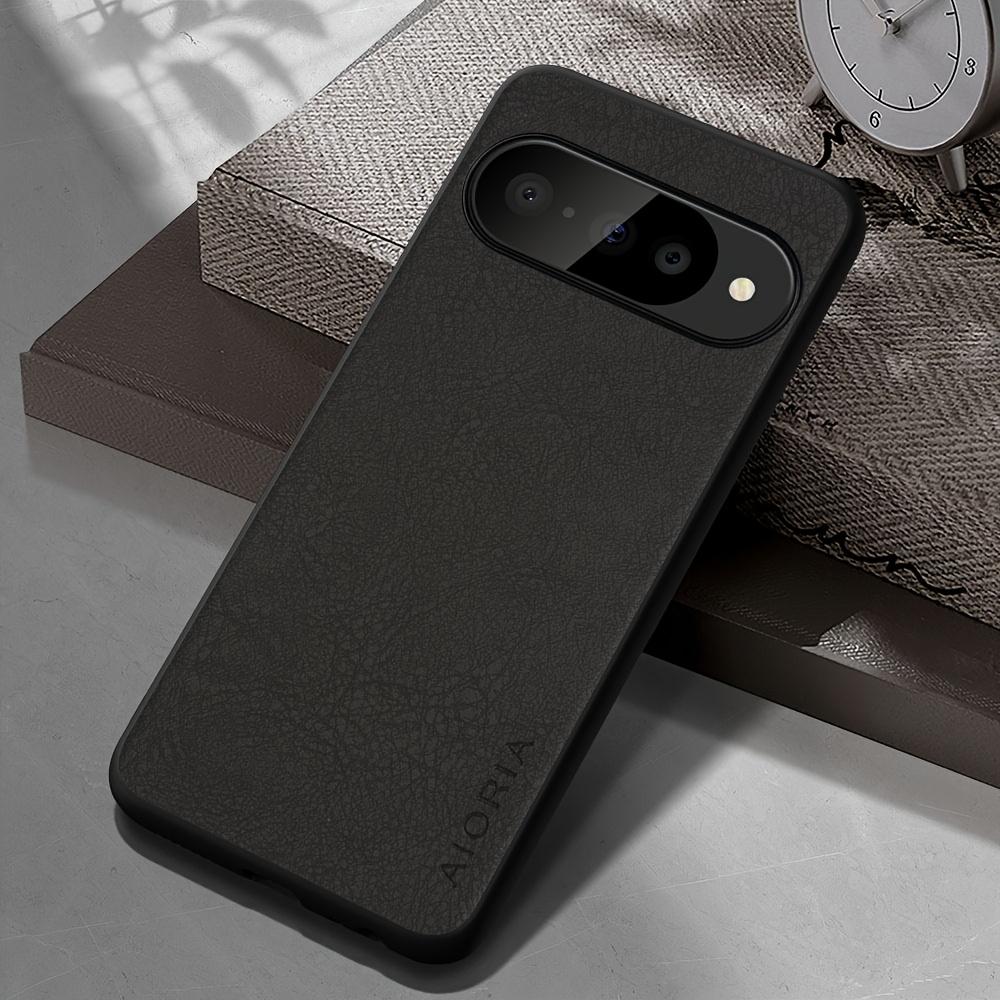 Phone Case: Luxury Retro Synthetic Leather Phone Case for Google Pixel 10 Pro XL 10A Matte Soft Bumper Hard Back Cover Fashion Protective Case