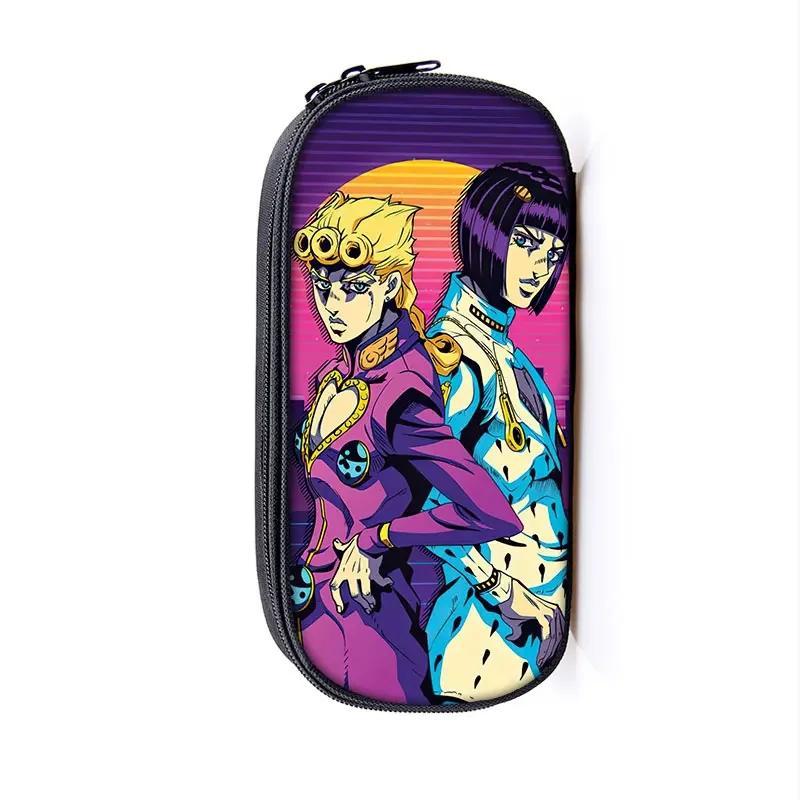 Аниме Jojo's Bizarre Adventure Пенал Куджо Кира Йошикаге KILLER QUEEN Косметички Подростковая Пеналы Канцелярские Сумки Подарок