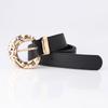 Fashion Womens Pu Belt With Metal Buckle For Casual And Office Wear