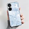 Чехол для ZTE Blade V40S / Axon 40 SE / V70 Pro Чехол Эстетичный Милый Кот Астронавт Мягкий Черный Матовый Защитный Корпус Задняя Крышка