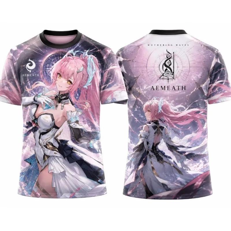2026 Anime 3D Print Style Jersey T-Shirt Soft Breathable Casual Tee Casual Sports T-shirt Suitable for Adults and Children