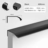 Hidden Furniture Handles Gold Black White Kitchen Cabinet Pulls Punch Free Handles for Cabinets and Drawers Arc Wardrobe Pulls