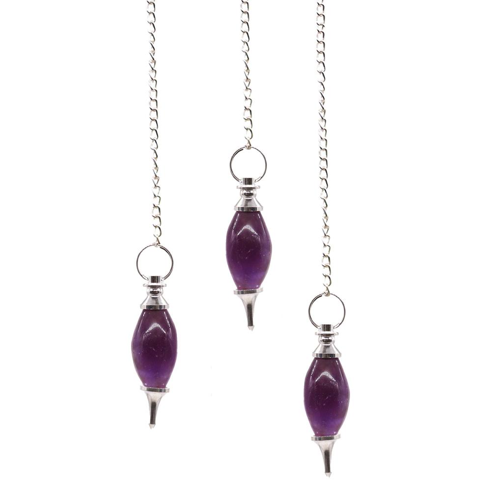 Amethyst Crystal Pendulum Lingam Shape