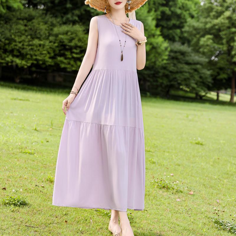 Элегантное женское платье без рукавов больших размеров с коротким рукавом и винтажным принтом, длинное платье, летняя повседневная женская одежда среднего возраста