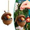 1/8Pcs Christmas Ornament Acrylic Forest Animal Acorn Ornament Holiday Party Hanging Decoration Christmas Gift