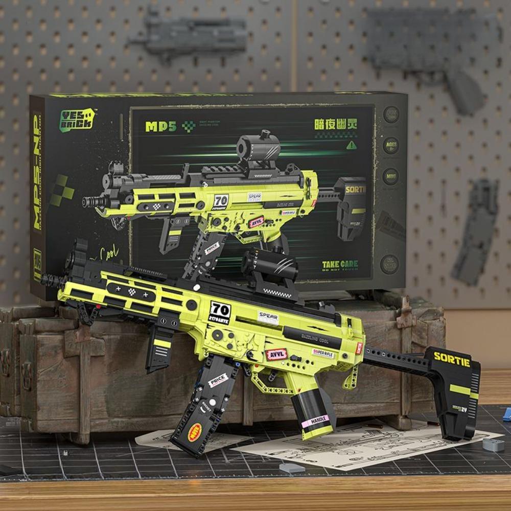 MOC Военный MP5 KSV M4A1 ARP-9 Модель Автомата Строительные Блоки DIY Оружие Микро Кирпичи Игрушка Ребенок Мальчик Рождественский Подарок