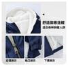 Mens Hooded Puffer Jacket Thick Warm Winter Denim Cotton Coat Trendy Streetwear