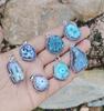 Solar Quartz Gemstone 925 Sterling Silver Plated Handmade 5 PCs Fancy Pendants Jewelry SEN-402