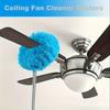 1pc Microfiber Ceiling Fan Duster with Telescopic Rod - Washable & Reusable, Perfect for High Ceilings, Furniture, Cars, and Hard-to-Reach Areas