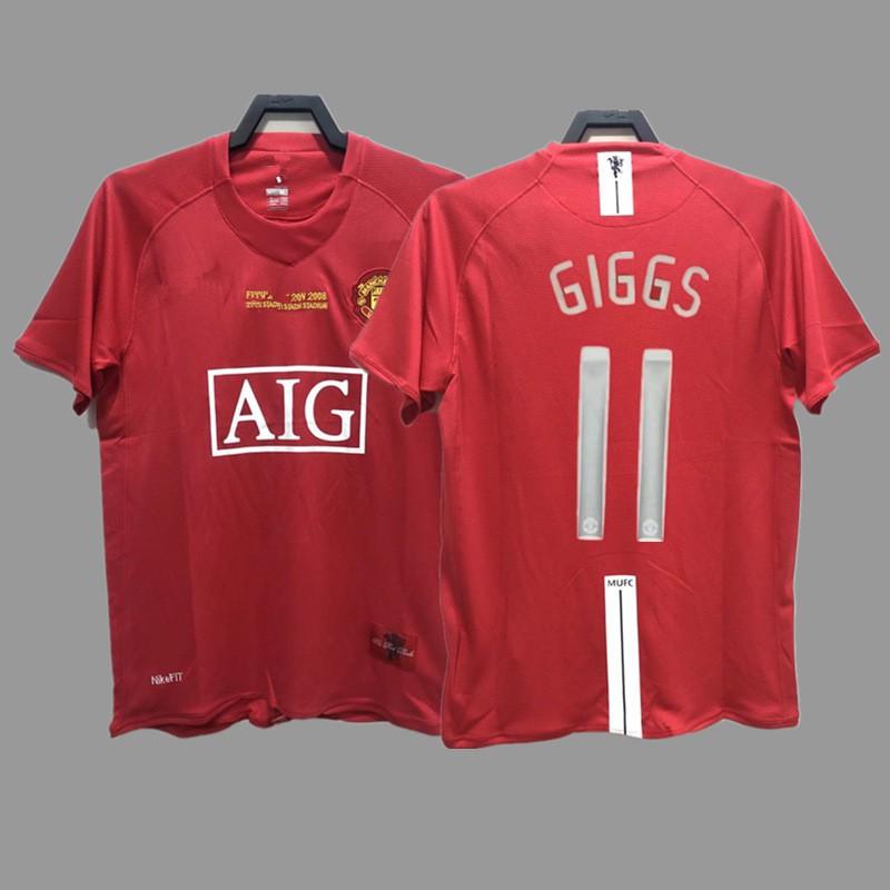 Retro Football Jersey Vintage Soccer Shirt Short Sleeve Sport Tee Unisex Adult Fall Winter