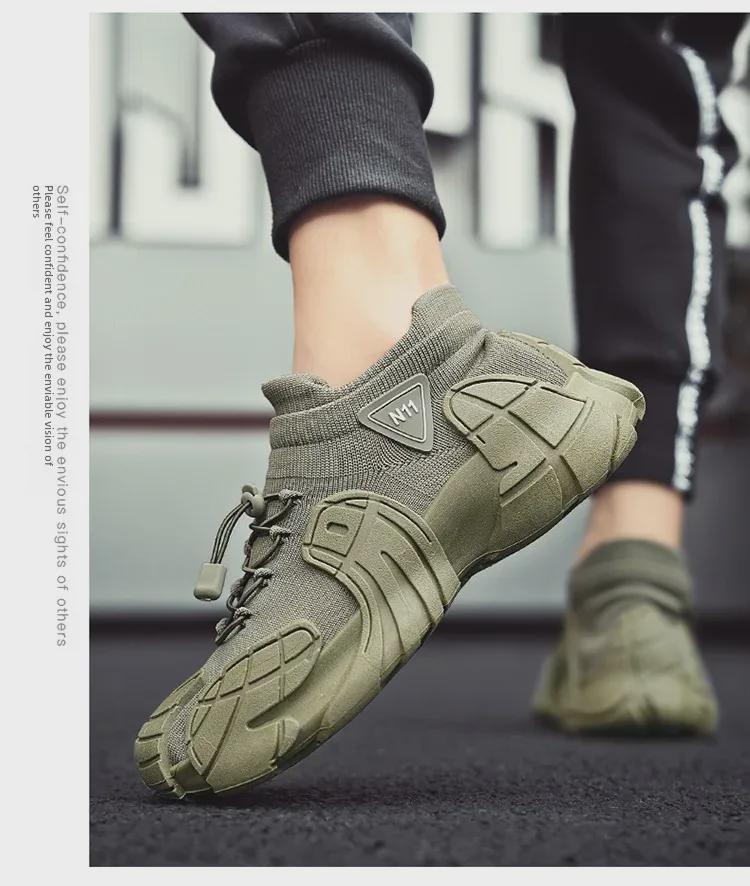 Мужская летняя сетчатая спортивная обувь 2025 года — дышащие кроссовки в стиле меха