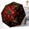 1 шт. Рождественские украшенияАвтоматический складной зонт, компактный портативный дорожный зонт, идеальный подарок на день рождения/праздник, милый зонтик y001