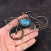 Rainbow Calsilica Pendant Copper Wire Wrapped Gemstone Pendant Cycle Jewelry Brand New Pendant Handmade Pendant Copper Jewelry Gift For Him