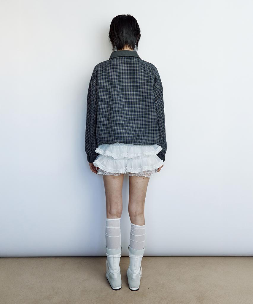 Rough Neck Tutu Pants Skirt White