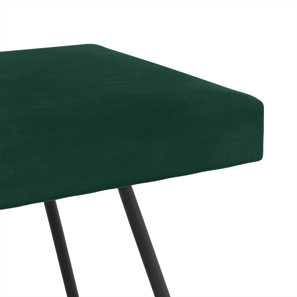 Bench Dark Green 110 x 40 x 45 cm Velvet