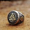 Vintage Stainless Steel Viking Valknut Rings for Men Boy Nordic Odin Trinity Ring Biker Amulet Jewelry Boyfriend Dropshipping