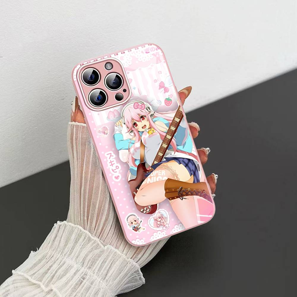 Классическая виртуальная певица Super S-Sonico Для IPhone 14 13 12 Mini 11 Pro XS Max X XR 14 Plus Защитное стекло