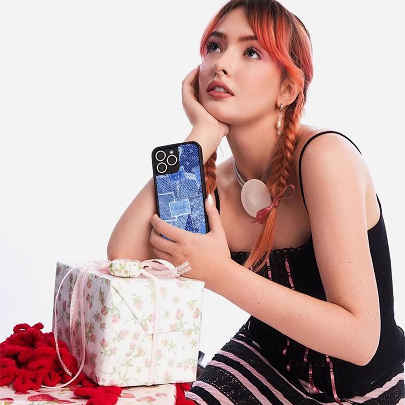 Защитный чехол WildFlow Синий Деним для iPhone 17/16 Pro Max/15 Plus