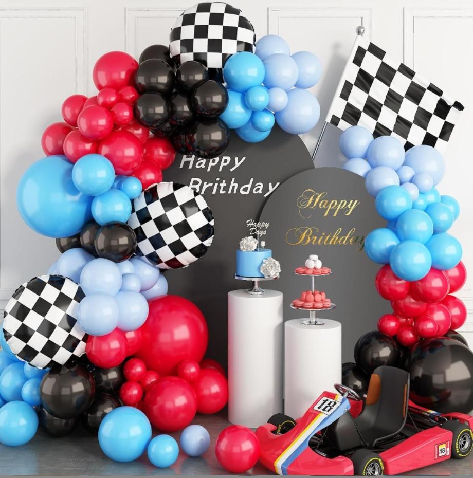 Wedding Birthday Baby Shower Gender Reveal Decorations Dusty Blue White Balloon Arch Garland Kit