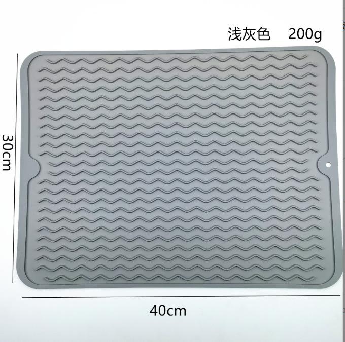Силиконовый коврик для сушки посуды 40 X 30 см - большой коврик для сушки посуды, коврики для столешницы, коврик для сушки посуды, коврики для раковины, большой силикон